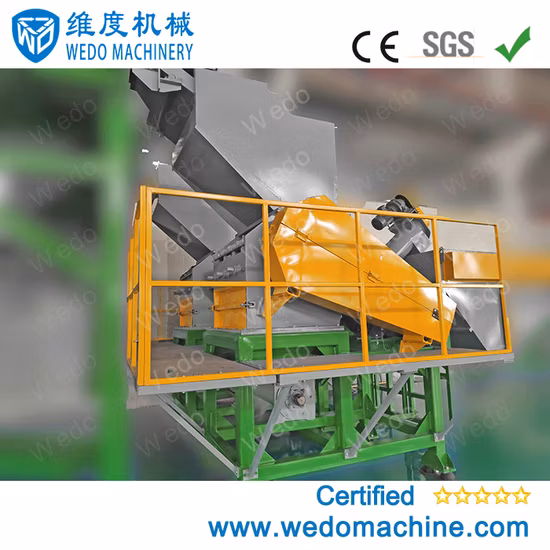 High Quality Professional Plastic Pet HDPE Bottle Flakes PP LLDPE Woven Bag Agricultrual Film Crushing Washing Pelletizing Plastic Pet Bottle Recycling Machine