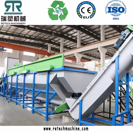 プラスチックペット/PP/HDPE/LDPE/LLDPE/ABS/PS/PVC/PC/BOPP ボトル/フィルム/バッグ/ドラム/パレット/パイプ/コンテナ/ボックス/ジャー/バレル洗浄ライン破砕プラントリサイクル機械